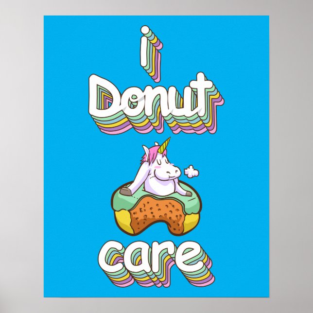Affiche I Donut Care (Devant)