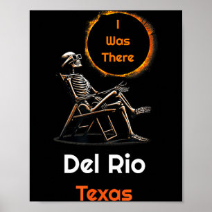 Affiche I Éclipse Solaire Del Rio Texas