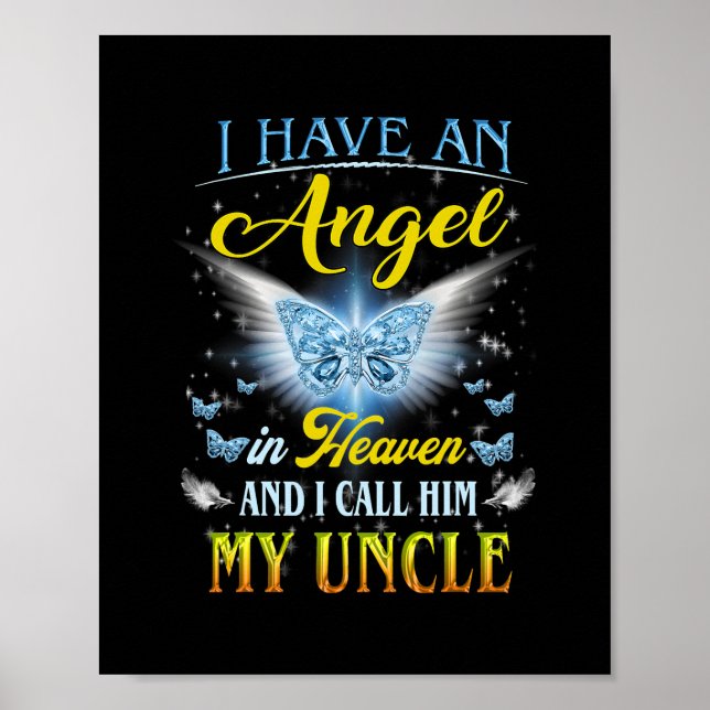Affiche I Have An Angel In Heaven I Call Him My Uncle Rip (Devant)