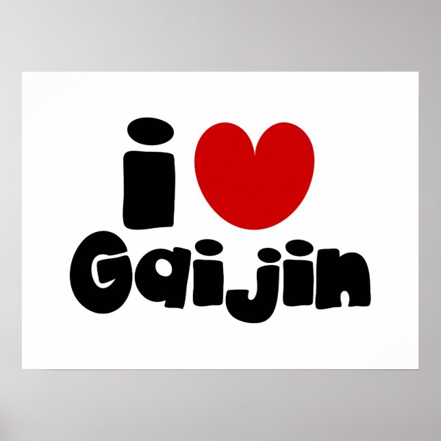 Affiche i heart Gaijin (Devant)