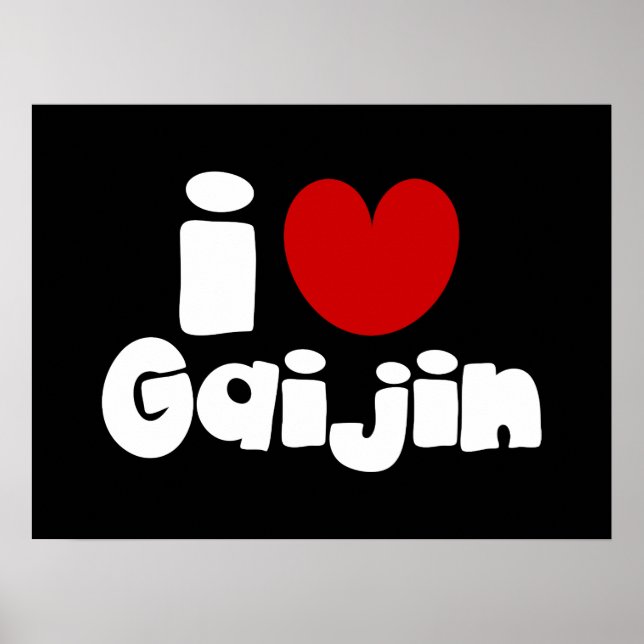 Affiche i heart Gaijin (Devant)