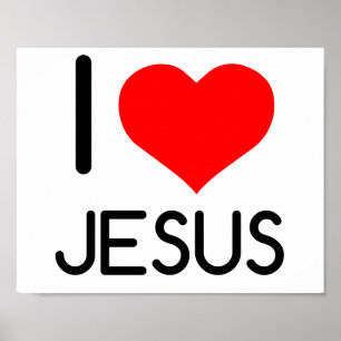 AFFICHE I HEART JESUS