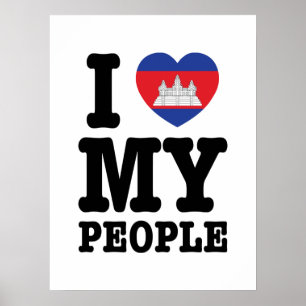 Affiche I Heart (Love) My Khmer People