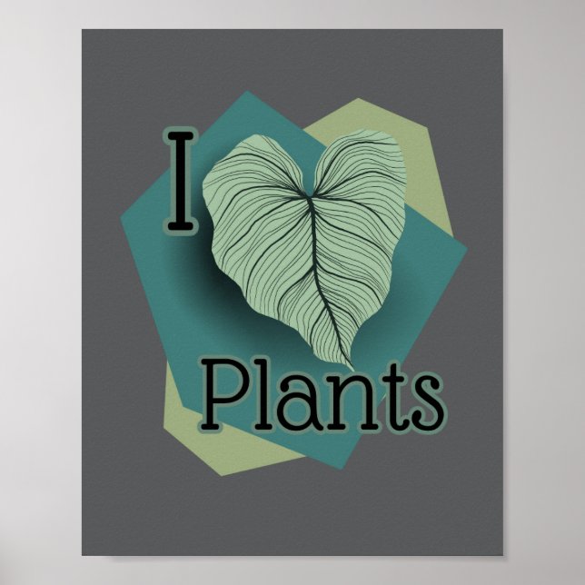 Affiche I Heart Plants (Devant)