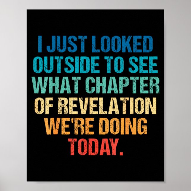 Affiche I Just Looked Outside To See What Chapter Of Revel (Devant)