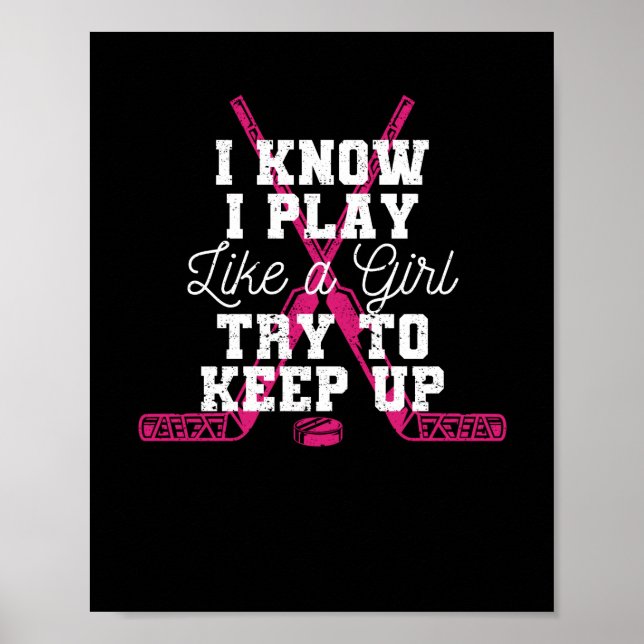 Affiche I know I play like a girl (Devant)