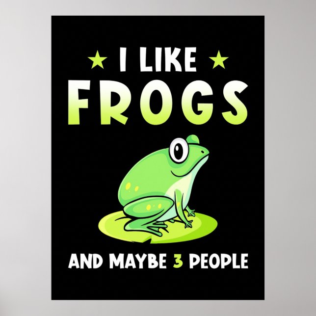 Affiche I Like Frogs and d Maybe 3 People (Devant)