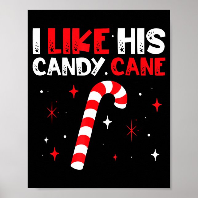 Affiche I Like His Candy Cane Couple Matching Christmas  (Devant)