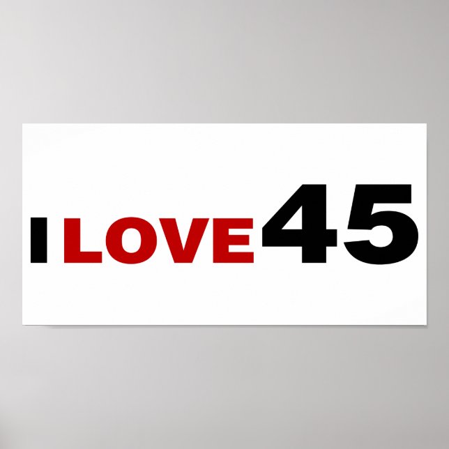 Affiche I Love 45 (Devant)