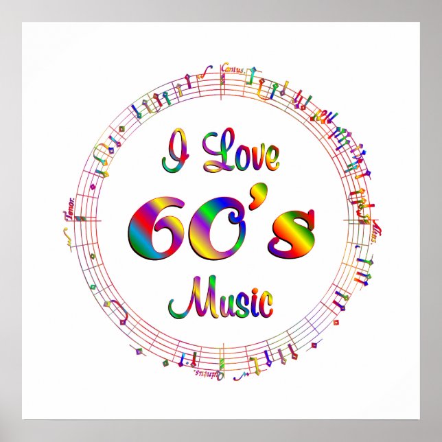 Affiche I Love 60's Music (Devant)