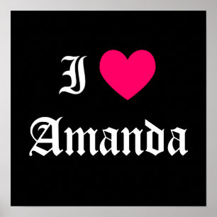 Affiche I Love Amanda