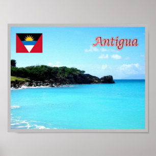 Affiche I LOVE Antigua -