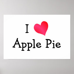 Affiche I Love Apple Pie