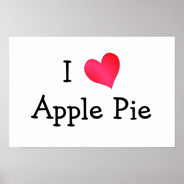 Affiche I Love Apple Pie (Devant)