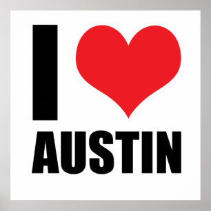 Affiche I Love Austin