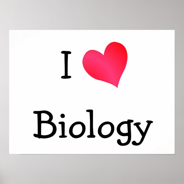 Affiche I Love Biology (Devant)