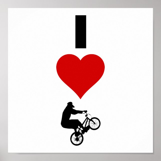 Affiche I Love BMX (Vertical) (Devant)