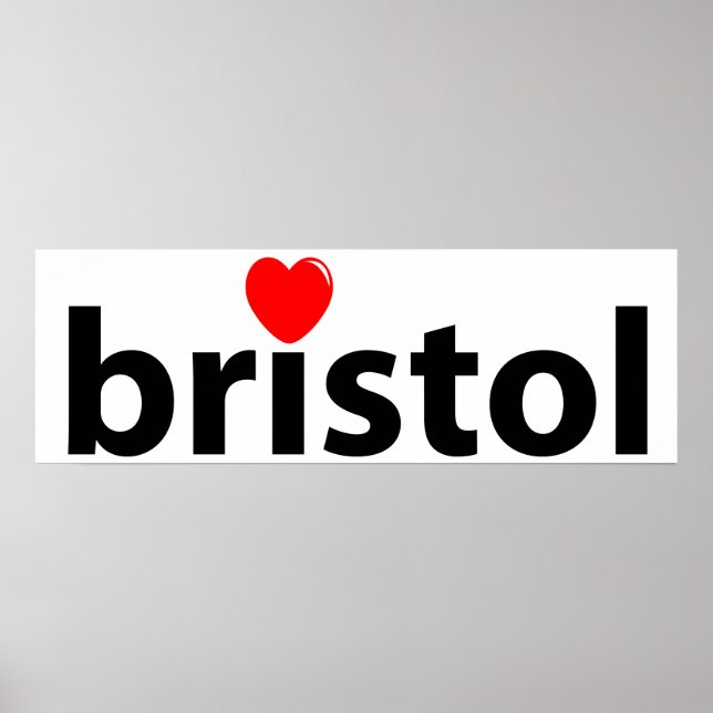 Affiche I love Bristol (Devant)