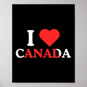 Affiche I Love Canada Funny Adulte Humor Unhinged Raunchy 