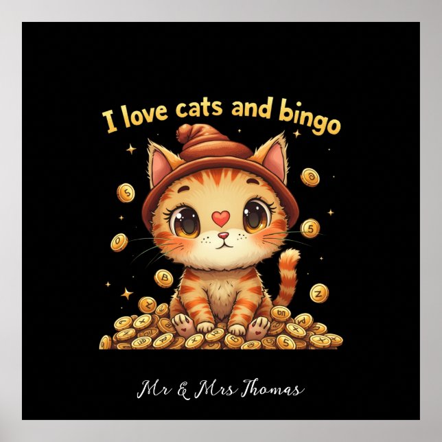 Affiche I Love Cats and Bingo Perfect Combo Bingo Love (Devant)