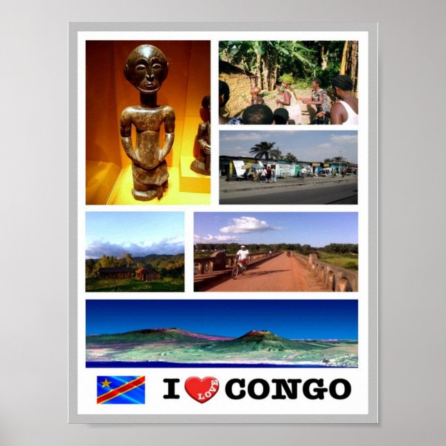 Affiche I LOVE - Congo - (Devant)