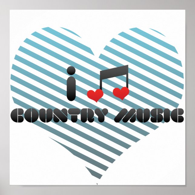 Affiche I Love Country Music (Devant)