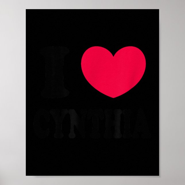 Affiche I Love Cynthia  (Devant)