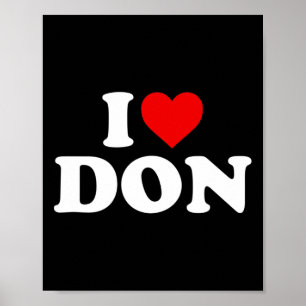Affiche I Love Don - Coeur