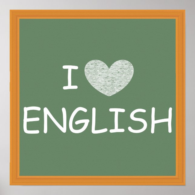 Affiche I Love English (Devant)