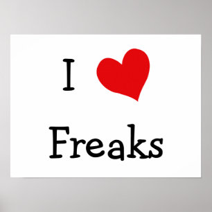 Affiche I Love Freaks
