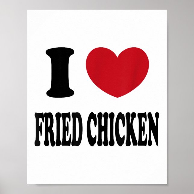 Affiche I Love Fried Chicken _1 (Devant)