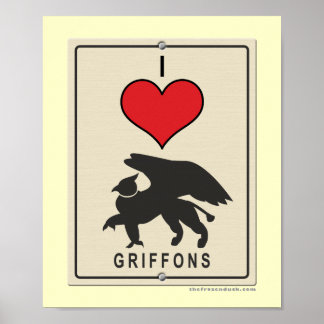 Affiche I Love Griffons
