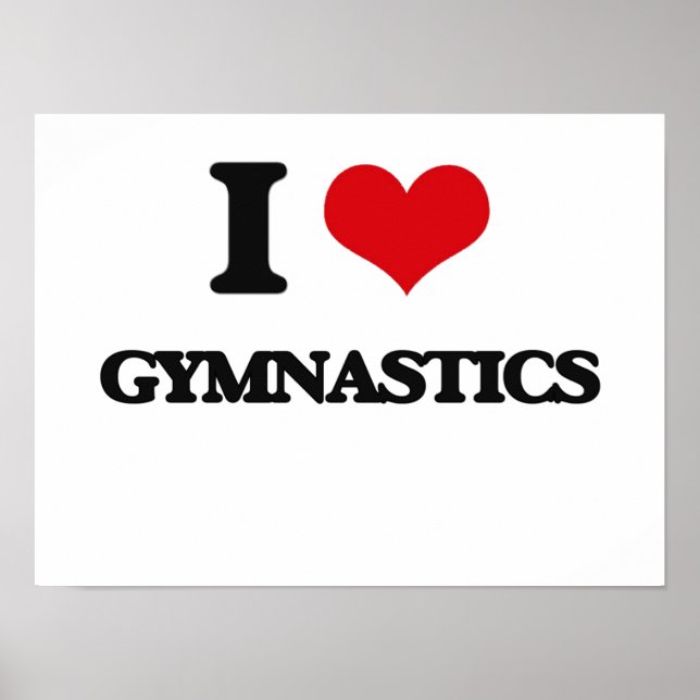 Affiche I Love Gymnastics (Devant)