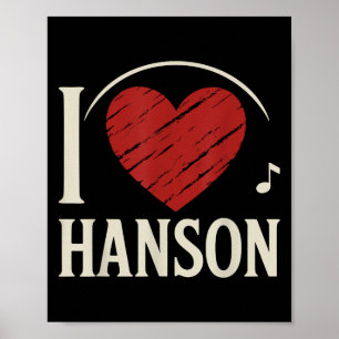 Affiche I Love Hanson Comté I Heart Hanson