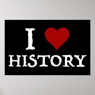 Affiche I Love (Heart) History