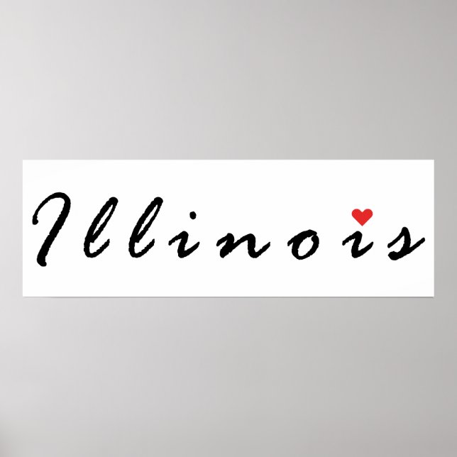 Affiche I love Illinois (Devant)