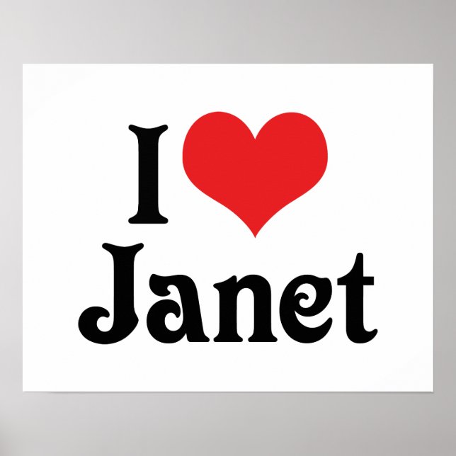 Affiche I Love Janet (Devant)