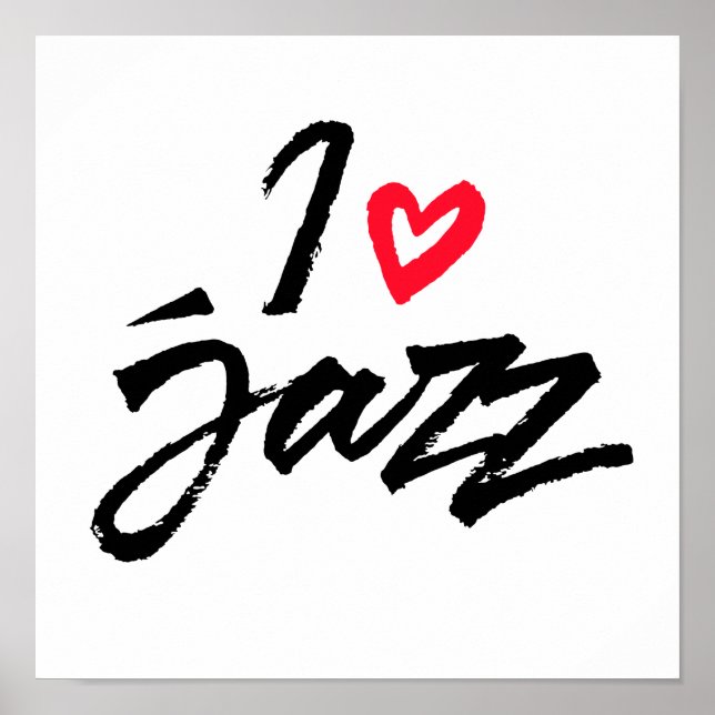 Affiche I Love jazz (Devant)