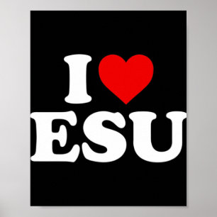 Affiche I Love Jesus - Coeur T-ShirtDispose d'un coeur rou