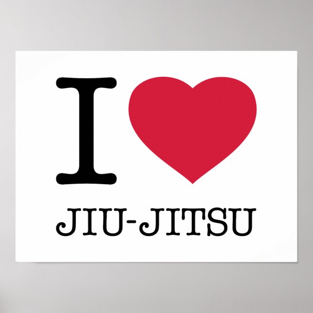 AFFICHE I LOVE JIU JITSU (Devant)