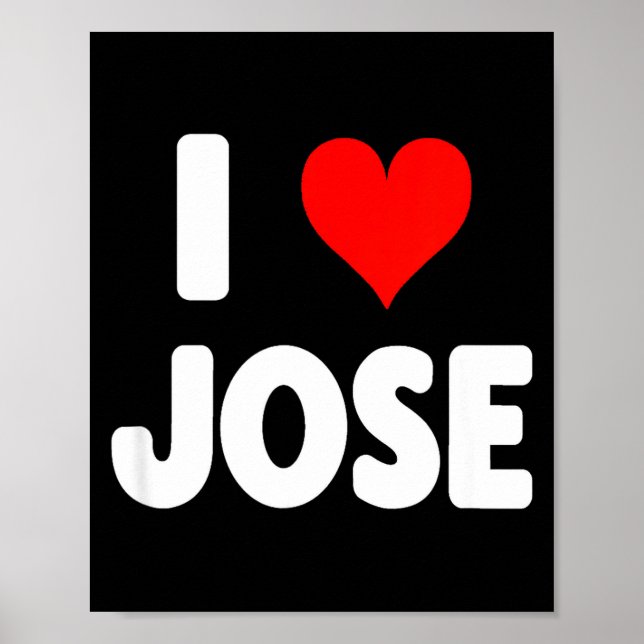 Affiche I Love Jose - Heart  (Devant)