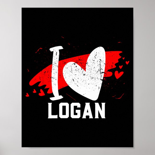 Affiche I Love Logan I Heart Logan  (Devant)
