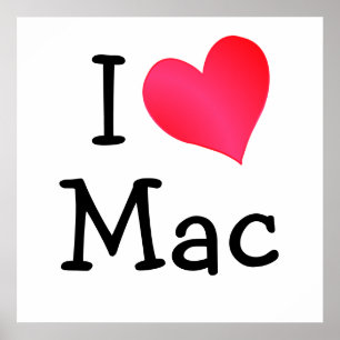 Affiche I Love Mac
