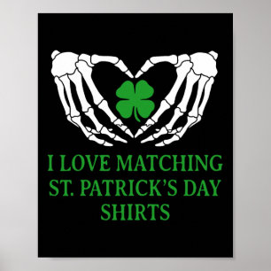 Affiche I Love Matching St Patrick's Day Shirts Couples Ma