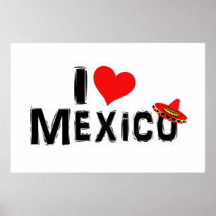 Affiche I Love Mexico
