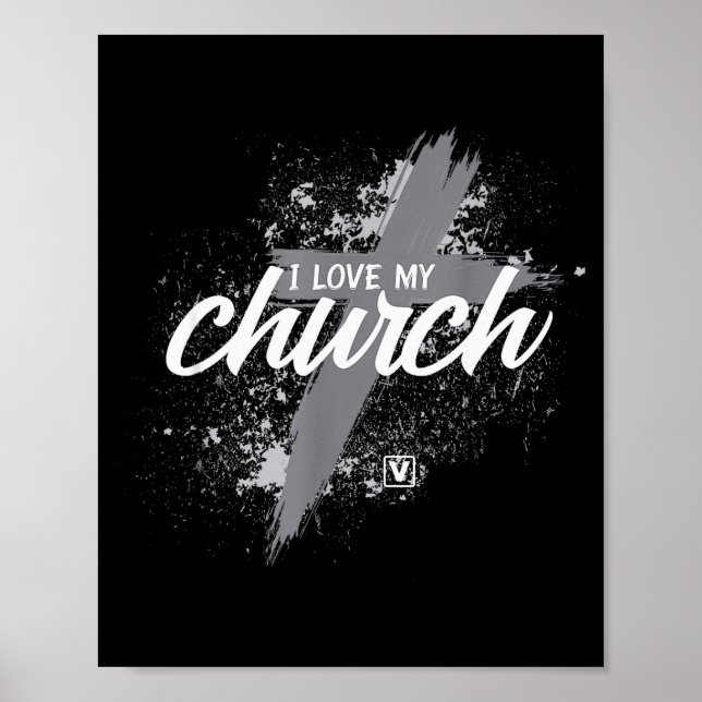 Affiche I Love My Church - Midland New Life Vineyard, Mi  (Devant)