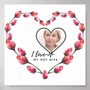 Affiche I Love My WIFE - Meilleur ami PHOTO personnalisée