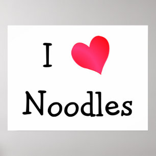 Affiche I Love Noodles