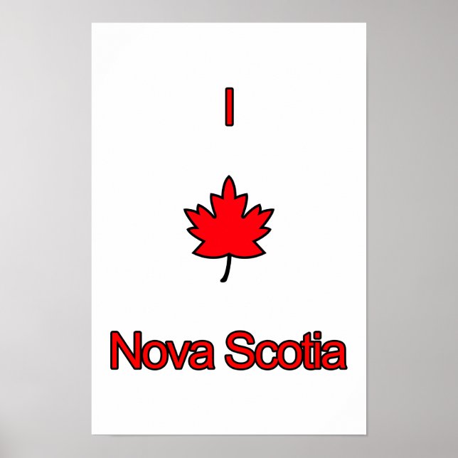 Affiche I Love Nova Scotia (Devant)