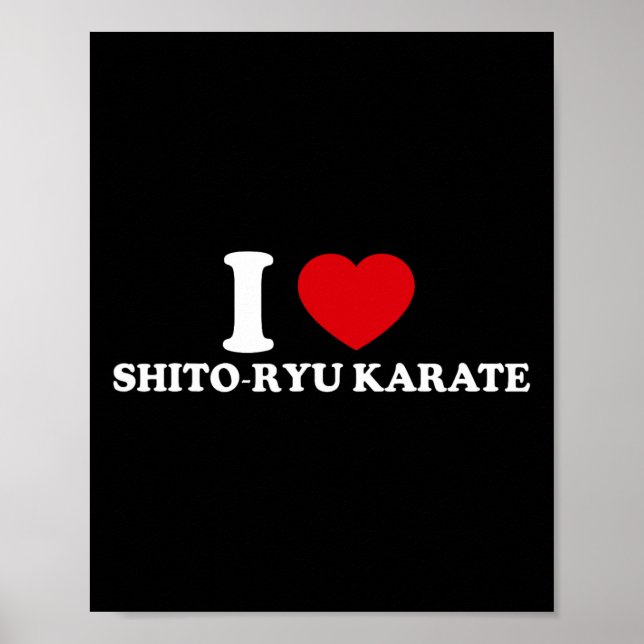 Affiche I Love O-ryu Karate  (Devant)